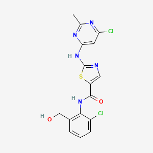 Des-6-[4-(2-hydroxyethyl)-1-piperazinyl]-6-chloro Dasatinib