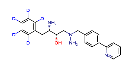 Des-N-(methoxycarbonyl)-L-tert-leucine Atazanavir-d5 Trihydrochloride