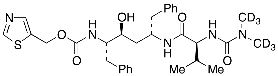 Des(isopropylthiazolyl)-N-methyl Ritonavir-d6
