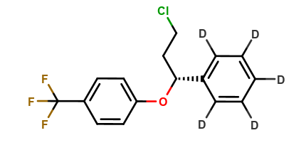 Desamino Chloro (R)-Fluoxetine D5