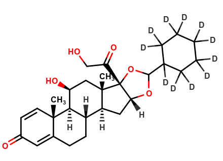 Desisobutyryl Ciclesonide-d11 (Mixture of Diastereomers)