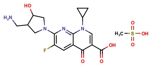 Desmethoxyamino Hydroxy Gemifloxacin methanesulfonic acid