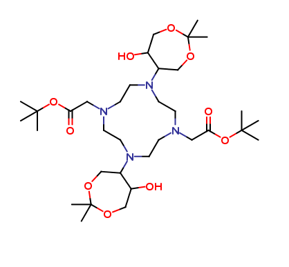 Di-tert-butyl 2,2'-(4,10-bis(6-hydroxy-2,2-dimethyl-1,3-dioxepan-5-yl)-1,4,7,10-tetraazacyclododecane-1,7-diyl)diacetate