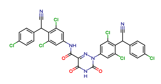 Diclazuril 6-Carboxylic Acid [(4-Chlorophenyl)cyanomethyl]-2,6-dichlorophenyl-4-amide