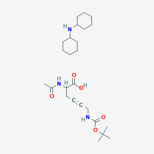 Dicyclohexylamine 2-acetamido-6-((tert-butoxycarbonyl)amino)hex-4-ynoate