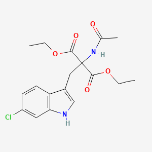 Diethyl (6-Chloro-2-indolylmethyl)acetamidomalonate