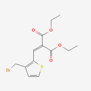 Diethyl 2-{[3-(bromomethyl)-2-thienyl]-methylene}malonate