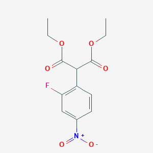 Diethyl 2-(2-fluoro-4-nitrophenyl)malonate