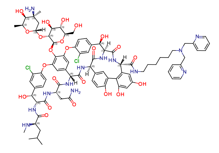 Dipicolyl-vancomycin conjugate