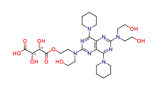 Dipyridamole tartaric acid monoester