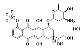 Doxorubicinol-13C-d3 Hydrochloride