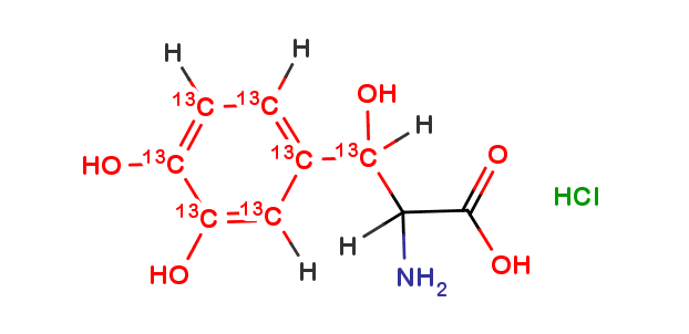 Droxidopa Hydrochloride 13C7