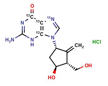 Entecavir Hydrochloride 13C3 15N