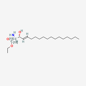 Ethyl (2R,3R,4E)-2-Amino-3-hydroxy-4-octadecenoate-13C2