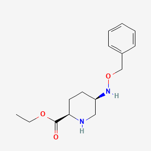 Ethyl (2R,5R)-5-(benzyloxyamino)piperidine-2-carboxylate