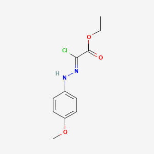 ethyl (Z)-2-chloro-2-(2-(4-methoxyphenyl)hydrazineylidene)acetate