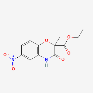 Ethyl 2-methyl-6-nitro-3-oxo-3,4-dihydro-2H-1,4-benzoxazine-2-carboxylate