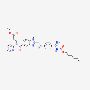 Ethyl 3-(2-(((4-(N-((heptyloxy) carbonyl)carbamimidoyl)phenyl) amino)methyl)-1-methyl-N- (pyridin-2-