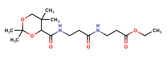 Ethyl 3-(3-(2,2,5,5-tetramethyl-1,3-dioxane-4-carboxamido)propanamido)propanoate