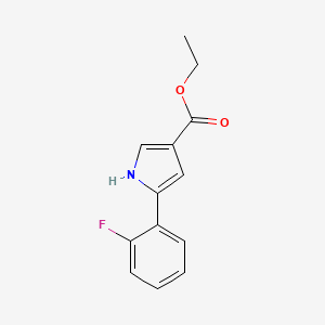 Ethyl 5-(2-fluorophenyl)-1H-pyrrole-3-carboxylate