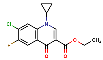 Ethyl 7-Chloro-1-cyclopropyl-6-fluoro-4-oxoquinoline-3-carboxylate