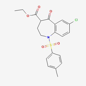Ethyl 7-Chloro-5-oxo-1-toxyl-2,3,4,5,-tetrahydro-1H-benzo[b]azepine-4-carboxylate