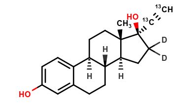 Ethynylestradiol-16,16-d2 ethynyl-13C2