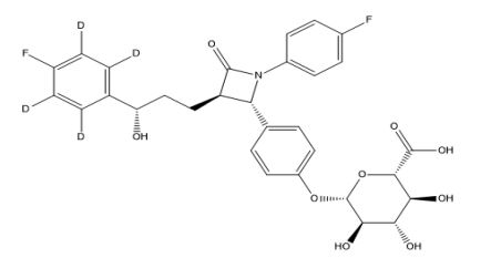 Ezetimibe-D4 Phenoxy Glucuronide