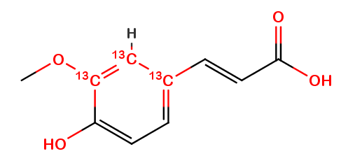 Ferulic acid-1,2,3-13C3