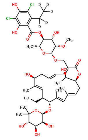 Fidaxomicin metabolite OP-1118 D5