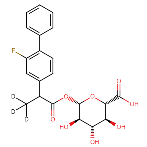Flurbiprofen Acyl-beta-D-glucuronide-d3  (Mixture of Diastereomers)