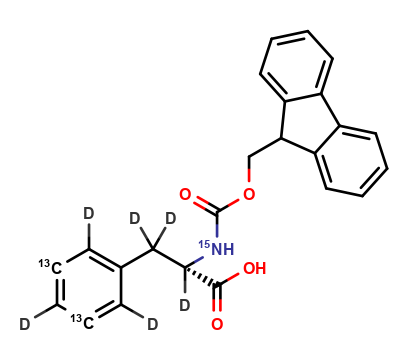 Fmoc-L-Phenylalanine (3’,5’-13C2,2,3,3,2’,4’,6’-D6,15N)
