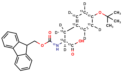 Fmoc-L-Tyrosine(tBu)-OH (13C9,D7,15N)