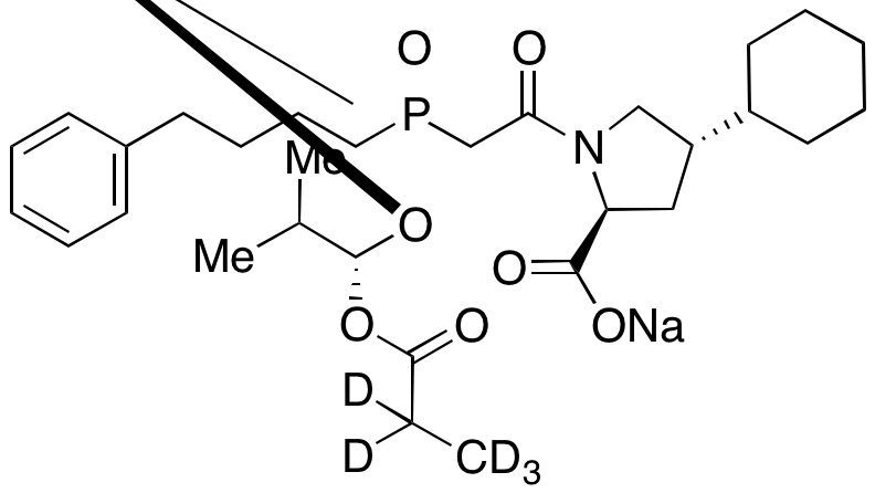 Fosinopril-D₅ Sodium Salt (mixture of two steroisomers)