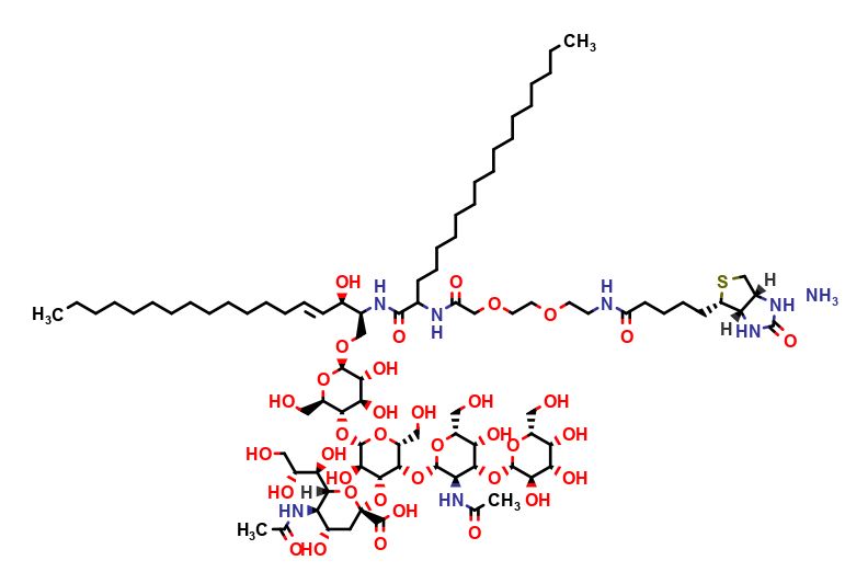 GM1aCer d18:1/18:0-Biotin (Galb1,3GalNAcb1,4(Neu5Aca2,3)Galb1,4GlcbCeramide-Biotin)