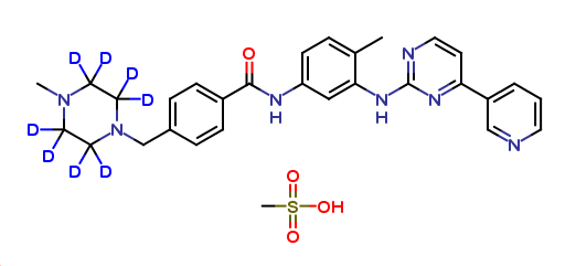 Gleevec-d8 Mesylate (Imatinib-d8 Mesylate)