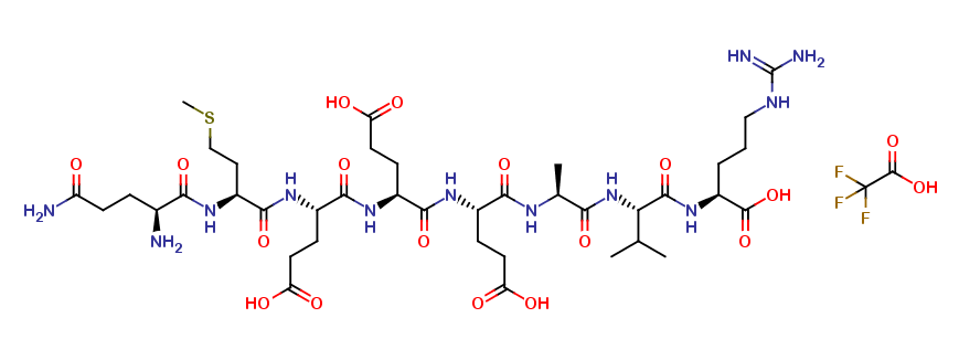 Glutaminyl-Methionyl-Glutamyl-Glutamyl-Glutamyl-Alanyl-Valyl-Arginine Trifluoroacetate