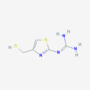 Guanidine, [4-(mercaptomethyl)-2-thiazolyl]-