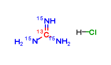 Guanidine-13C,15N3 Hydrochloride