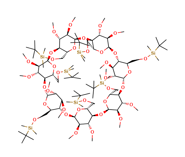 Heptakis-(6-O-tertbutyl-dimethylsilyl-2,3-di-O-methyl)-ß-cyclodextrin
