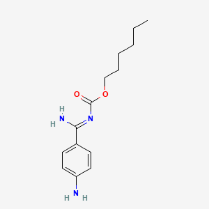 Hexyl ((4-aminophenyl)(imino)methyl)Carbamate