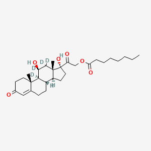 Hydrocortisone-d4 21-Octanoate