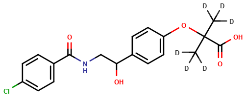 Hydroxy Bezafibrate-D6