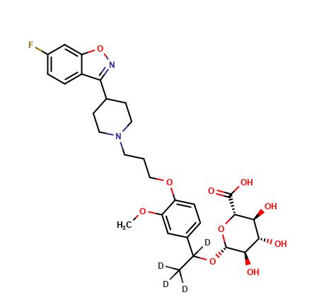 Hydroxy Iloperidone β-D-Glucuronide-d4