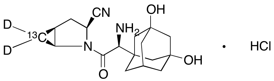 Hydroxy Saxagliptin-13C,D2 Hydrochloride