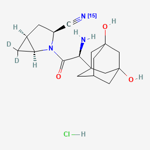 Hydroxy Saxagliptin-15N,D2 Hydrochloride
