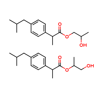 Ibuprofen 1,2-Propylene Glycol Esters (Mixture of Regio- and Stereoisomers)