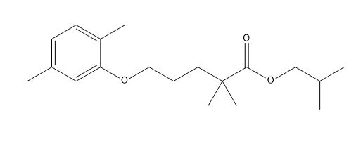 Isobutyl 2,2-Dimethyl-5-(2,5-xylyloxy) Valerate