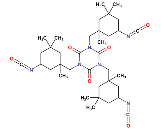Isocyanurate-based isophorone diisocyanate trimer