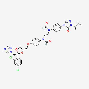 Itraconazole Desethylene-seco-piperazine Di-N-formyl Impurity